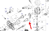 Arbre d'entrainement pompe CR DELPHI 28392205 ou 28426150